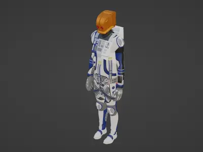 Robot Soldier - Assault Soldier Low-poly 3D model
