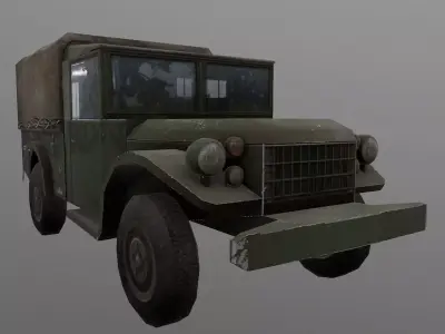 Dodge M37 Low-poly 3D model