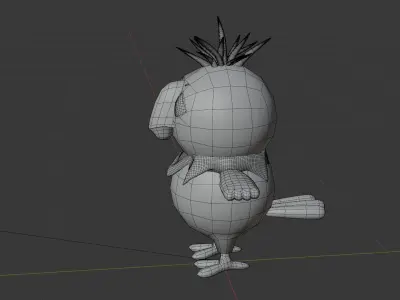 Parrot Kesha USSR Free low-poly 3D model