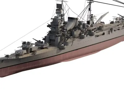 IMPERIAL JAPANESE NAVY 1940s TONE CLASS 3D model
