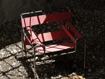 Wassily Chair Low-poly 3D model