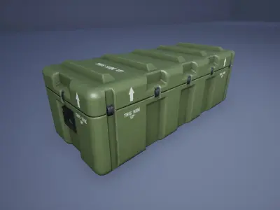 Military Case Pack Low-poly 3D model