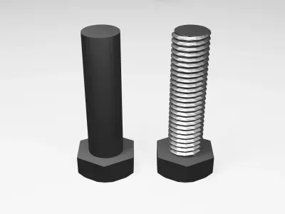 M5 Bolts Nuts Washers Pack 3D Models for Printing 3D model