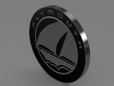plymouth logo 3D model by Sergey
