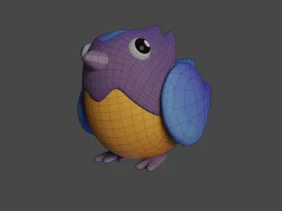 Bird Game Model 06 Low-poly 3D model