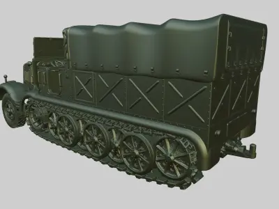 Sd Kfz 9 Zugkraftwagen 18t - FAMO 3D print model