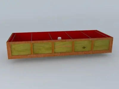 System Aquaponico 05 Aquaponics Growing Beira Mar Bed Plywood 3D model