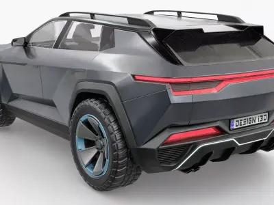 Generic SUV 00 3D model Low-poly 3D model