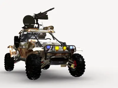 atv 4x4 Low-poly 3D model