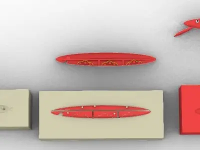 enjection  lure mold 3D model