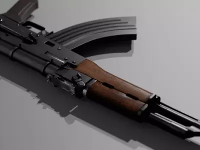 AK-47 Game Ready 3D model