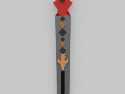 Magic Sword Free low-poly 3D model