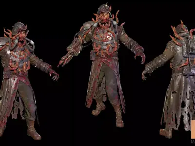 Dystopia Mutant Low-poly 3D model