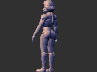 Female Lowpoly 3D print model