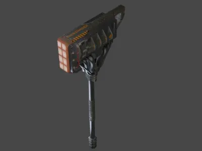 Tech Hammer  Low-poly 3D model