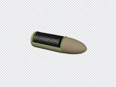 Detailed 9mm bullet 3D model Free 3D model