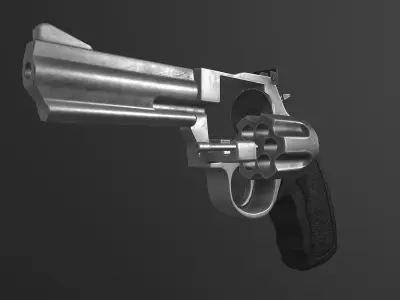 Revolver Taurus Low-poly 3D model