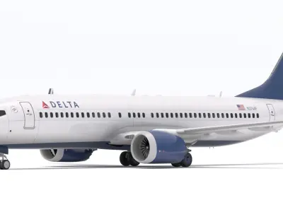 Boeing 737-800 MAX Delta Airlines 3D model