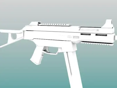 UMP 45 Game Ready Free low-poly 3D model
