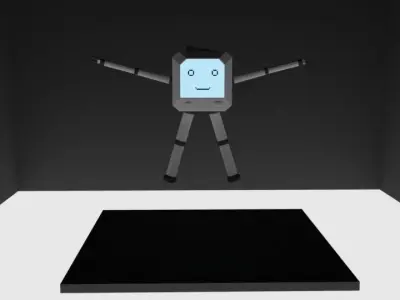 The Alarm Robot Low-poly 3D model