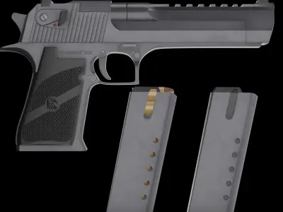 Desert Eagle Low-poly 3D model purchase
