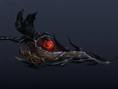 Futuristic Sword Low-poly 3D model 7