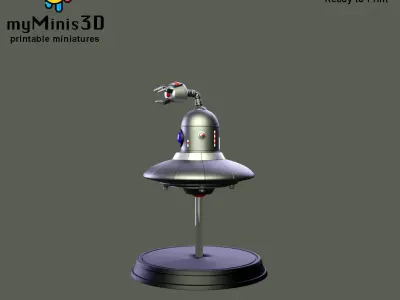 Dron 2 of the Invader Robots Warband 3D print model
