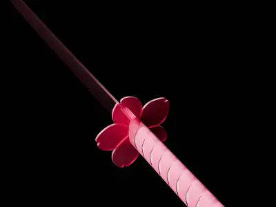 Sakura Katana 3D model