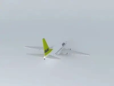 airBaltic Boeing 737 500 Free 3D model