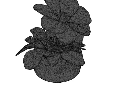 Botanical SciFi Floating Plant 3D model
