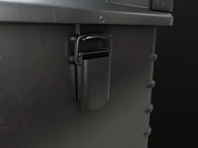 Metal Box Unpainted 3D Model Low-poly Low-poly 3D model