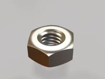 M5 Hex Bolt and Nut 3D print model