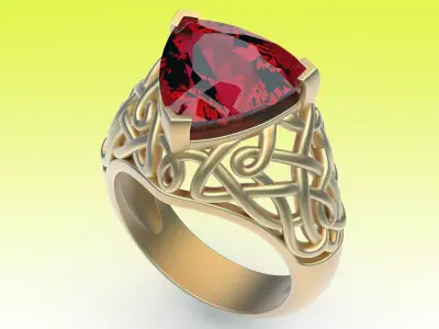 Ring Celtic Design 3D print model