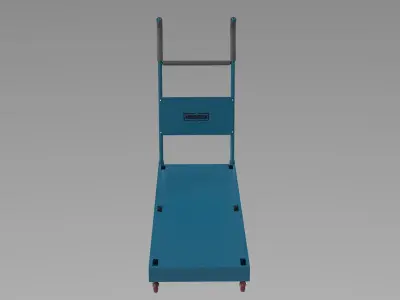 Freight roughneck green Low-poly 3D model