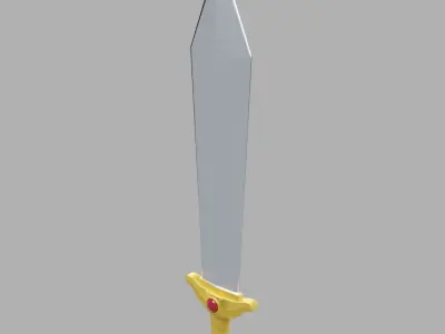 Master Sword 3D model buy