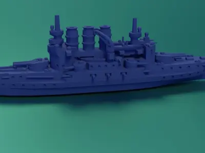 SMS Braunschweig 1902 3D print model