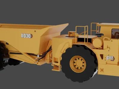 Underground Mining Trucks AD30 3d Model 3D model