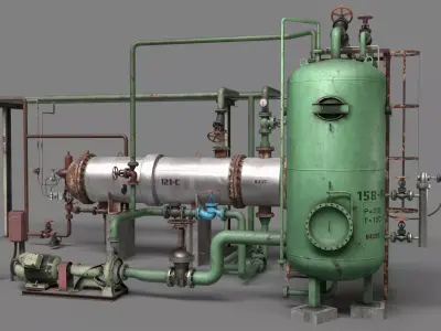 Boiler room 3D model buy