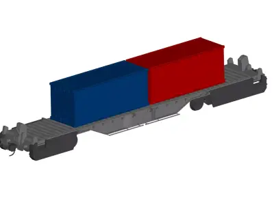  Freight wagon  3D model