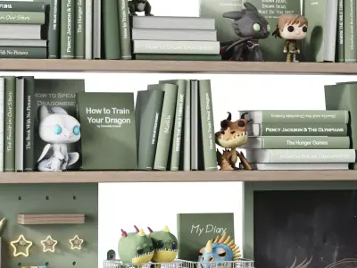 Toys Wall and Desk Decor for the Kids Room 7 3D model
