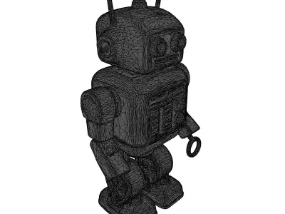 Retro SciFi Robot Toy Model 3D model