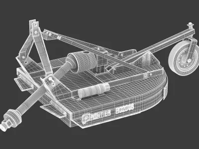 John Deere RC20 Series Rotary Cutters Mowing Equipment 3D model