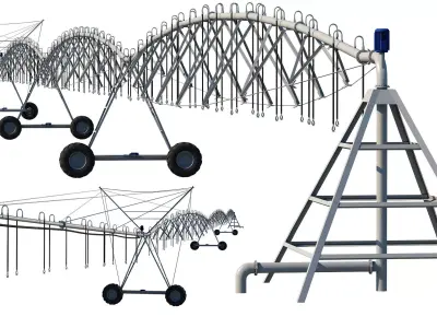 Center Pivot Irrigation System  3D model