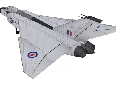 Avro CF-105 Arrow Low-poly 3D model purchase