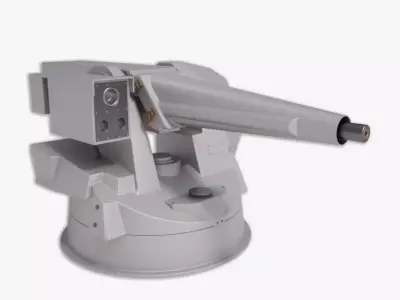 Hitrole naval gun 3D model