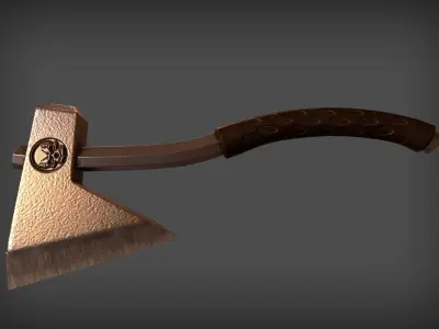 Axe Tamahawk Free low-poly 3D model