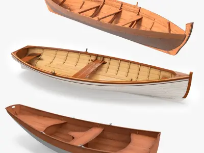 Rowboats Collection 3D model