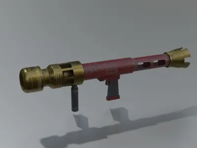 Rocket Launcher Low-poly 3D model get
