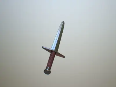 Gothic Sword Free low-poly 3D model