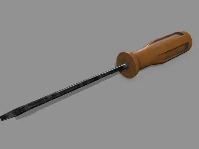 screwdriver Low-poly 3D model 24